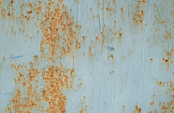 Textur der rostigen Metallwand — Stockfoto
