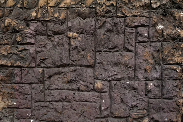 Textur der alten Mauer mit braunem Stuck überzogen — Stockfoto