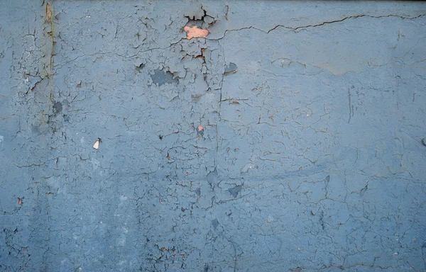 Texture della vecchia parete ricoperta di stucco blu — Foto Stock