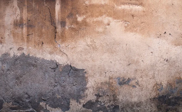 Textura de pared vieja cubierta con estuco marrón — Foto de Stock