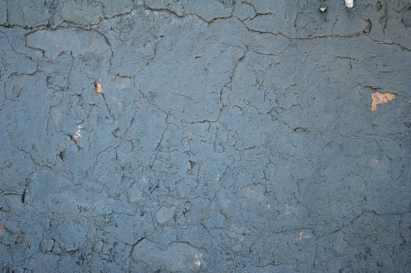 Texture della vecchia parete ricoperta di stucco blu — Foto Stock