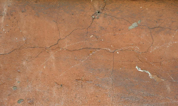 Textur der alten Mauer mit braunem Stuck überzogen — Stockfoto