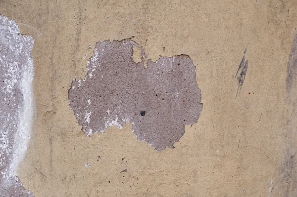 Texture della vecchia parete ricoperta di stucco giallo — Foto Stock