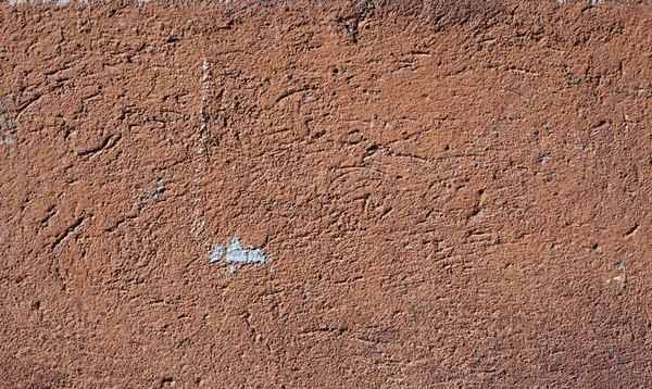 Textur der alten Mauer mit braunem Stuck überzogen — Stockfoto