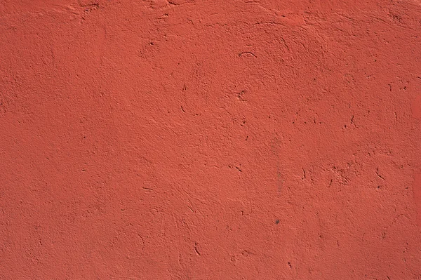 Textura de pared vieja cubierta con estuco rojo —  Fotos de Stock