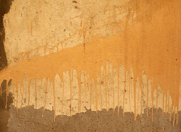 Textura de pared vieja cubierta con estuco amarillo — Foto de Stock