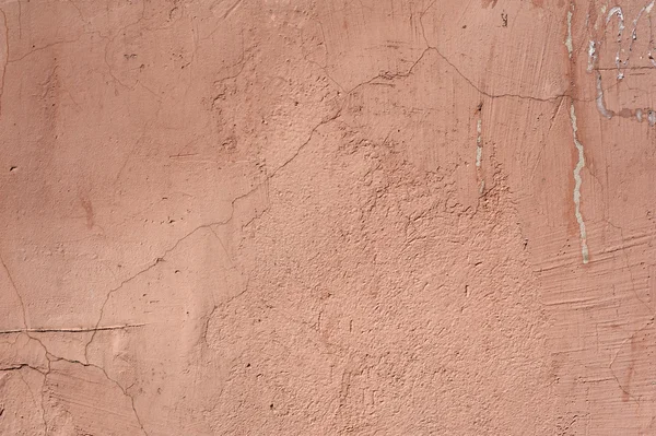 Texture di vecchia parete ricoperta di stucco rosa — Foto Stock