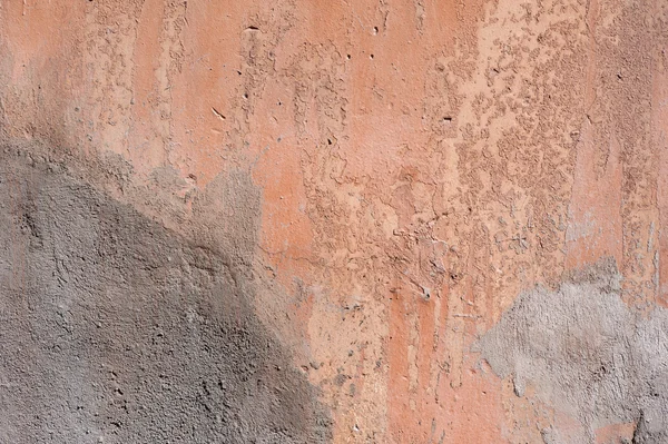 Textura de pared vieja cubierta con estuco marrón — Foto de Stock