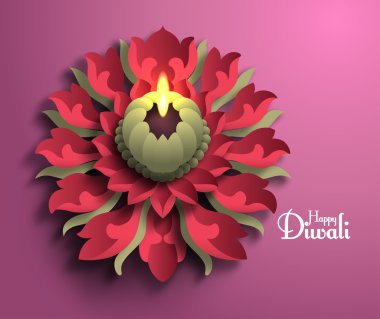 vektör diwali diya (kandil).