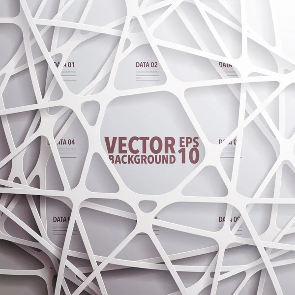 Abstrakt 3d papper-grafik — Stock vektor