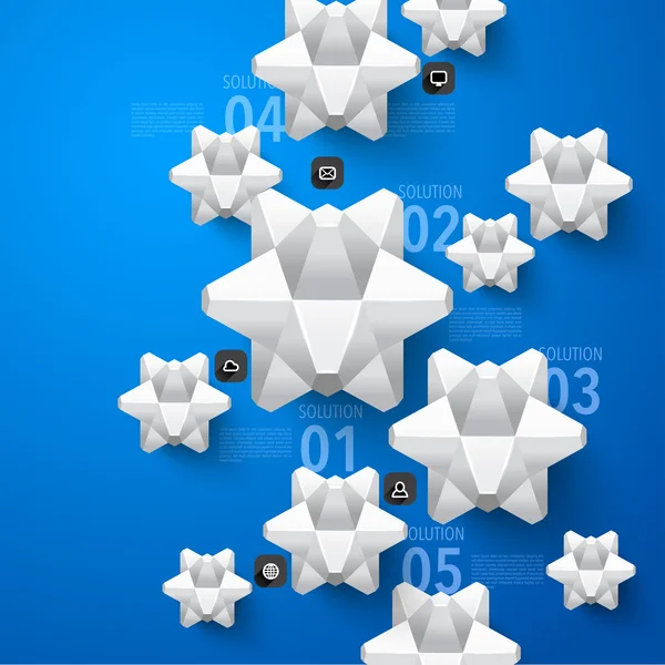 Graphisme polygonal vectoriel 3D — Image vectorielle