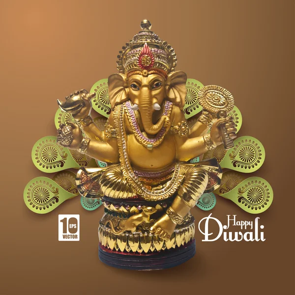 Vector Lord Ganesha. — Stock vektor