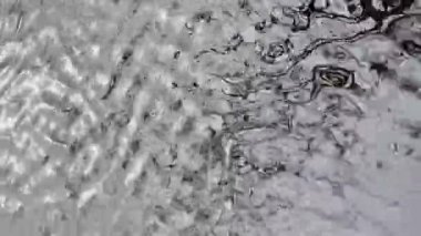 Suyun soyut yansıması rüzgara, büyüleyici bir gösteriye, yansıtıcı yüzeye, suya, mikro dalgalara, su dokusuna teşekkürler.