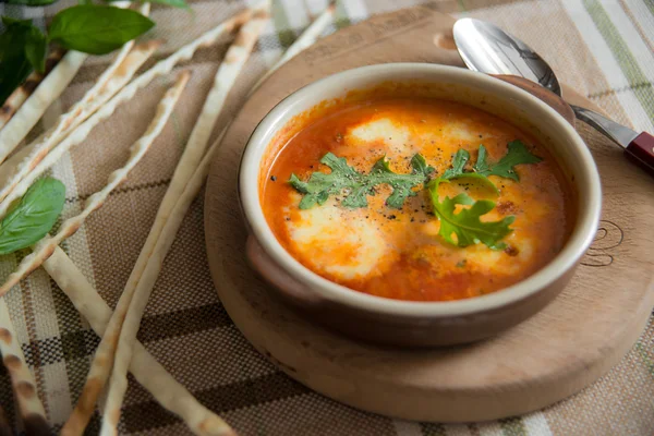 Sabroso borsch rojo ucraniano — Foto de Stock