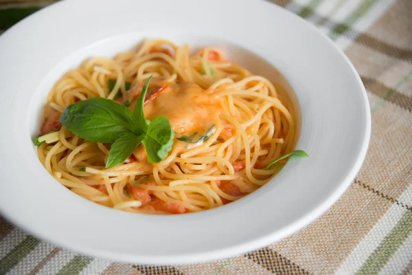 Pasta with meat sauce close up Royalty Free Stock Images