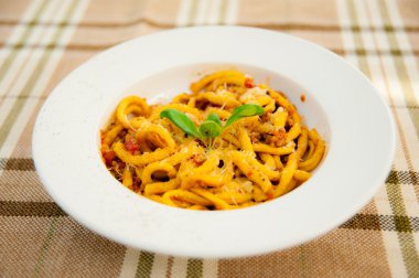 lezzetli İtalyan makarna .