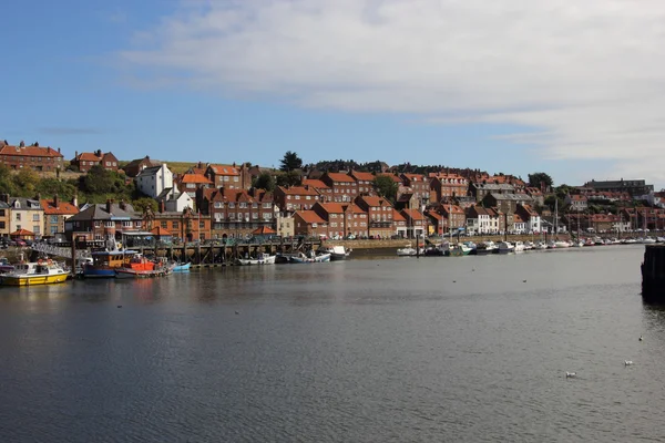 Whitby Harbour Yorkshire uk — стоковое фото