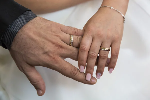 Les anneaux de mariage Photo De Stock