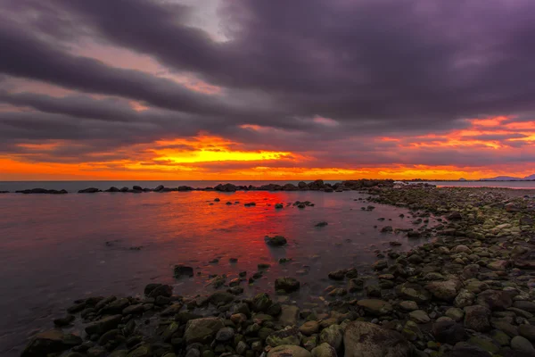 Puesta de sol en Marina di Massa —  Fotos de Stock