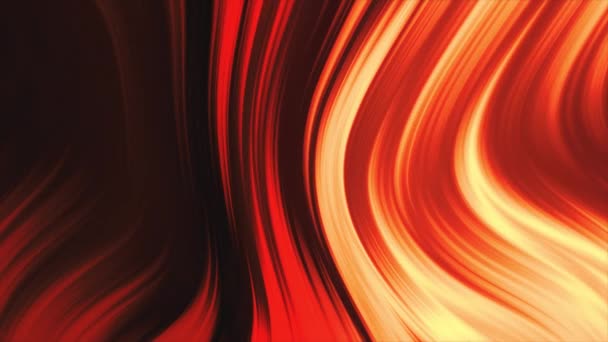 Абстрактный Красный Оранжевый Фон Медленно Движущиеся Линии Рисунок Бесшовный Цикл — стоковое видео