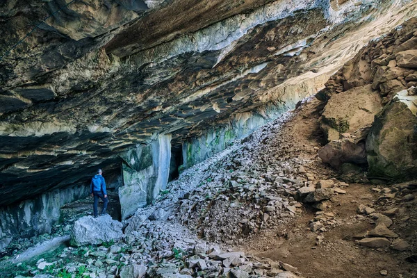 Gyönyörű Mészkő Barlang Régi Oolitikus Kőbányák Massone Kitermelt Úgynevezett Szobor — Stock Fotó