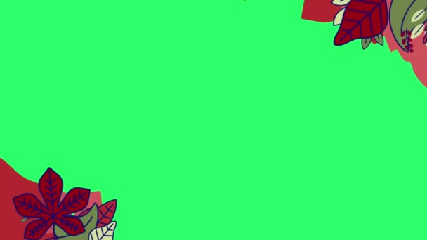 Cadre Photo Animation Concept Fleur Avec Espace Vert — Video