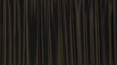 Realistic gray curtain open from the bottom up and up.