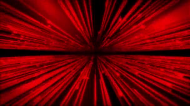 Lignes Vitesse Rouges Animation Dans Espace — Video