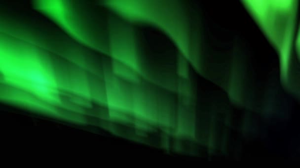 Felhőtlen Szürke Felhők Zöld Aurora — Stock videók