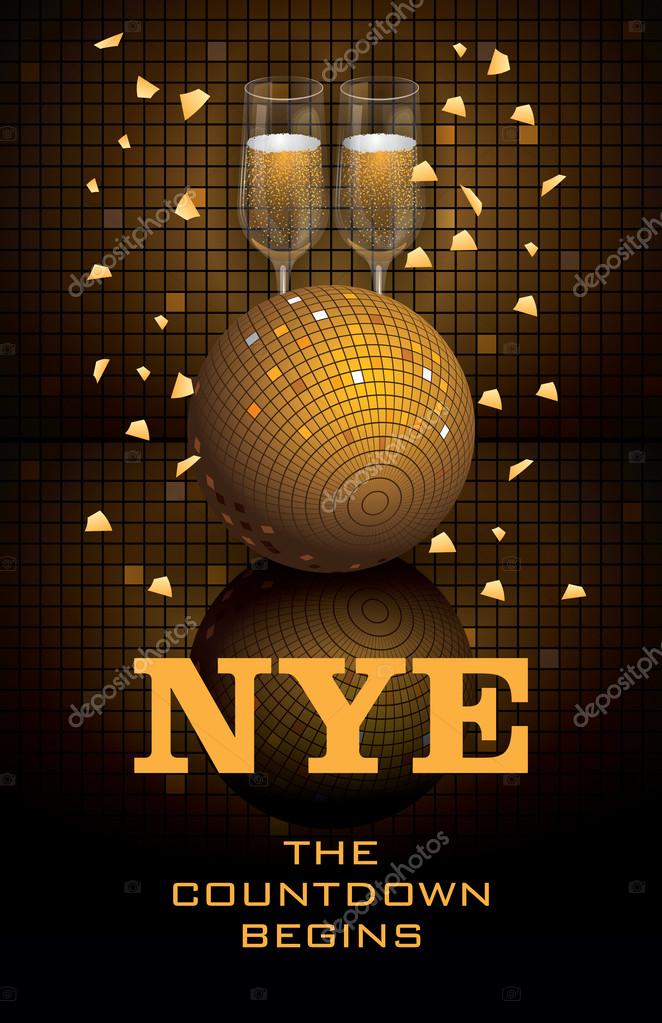 New Year's Eve Poster Template Stock Vector Image by ©JessJagmin #54044617