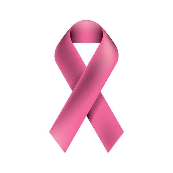 Pink Breast Cancer Ribbon — Stock Vector