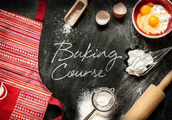 Baking course poster design — Stockfoto