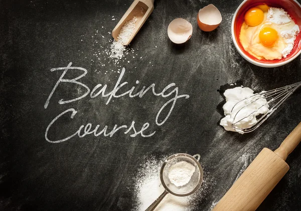 Baking course poster design — Stockfoto