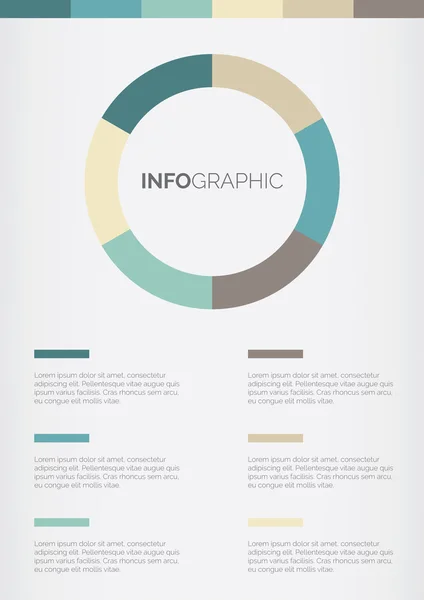 Layout Infográfico Básico — Vetor de Stock