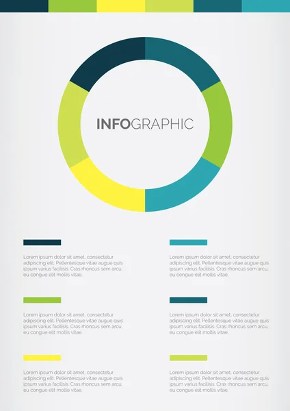 Layout Infográfico Básico — Vetor de Stock