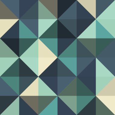 Retro geometrik desen