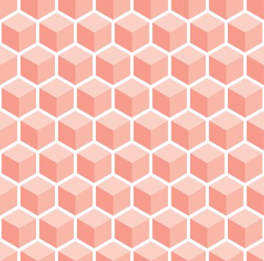 Turuncu sorunsuz küp tarzı desen