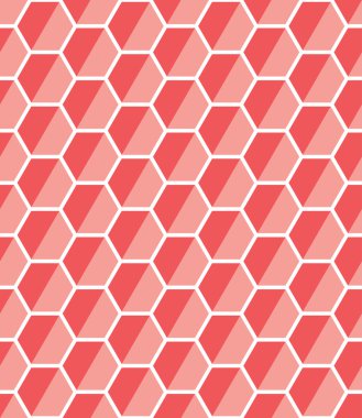 Pembe sorunsuz altıgen stili