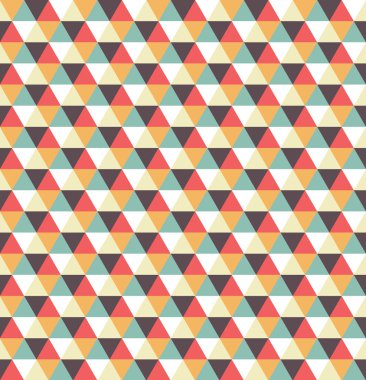 Retro geometrik desen