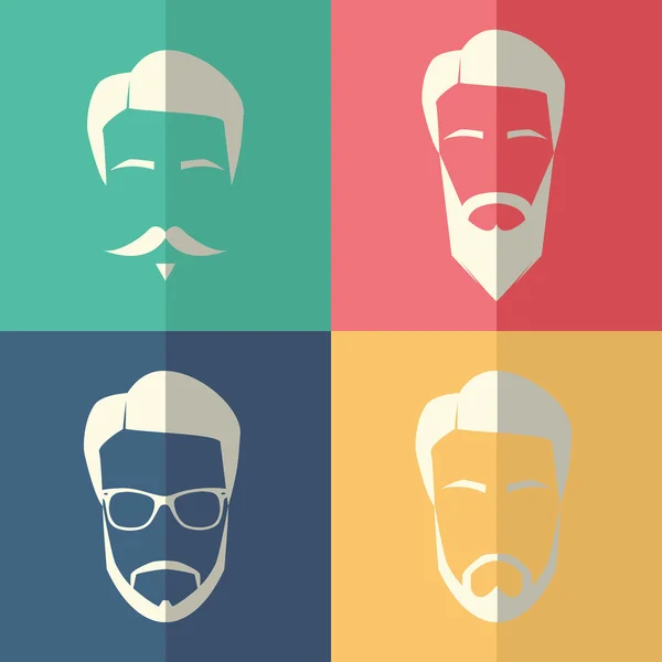 Yüz ana hatları Icon set