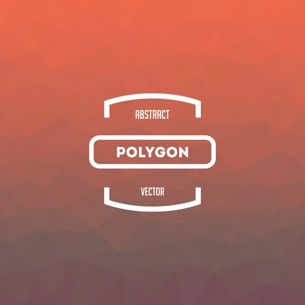 Abstrakt polygon bakgrund — Stockfoto