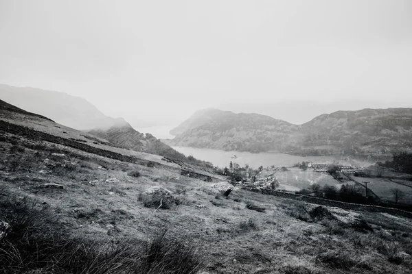 Doppelbelichtung abstrakte Landschaft Hintergrund — Stockfoto