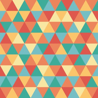 Soyut üçgen desen