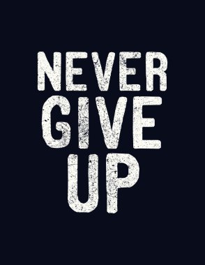 Asla vazgeçmek Poster