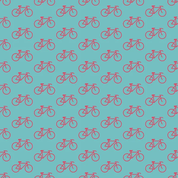 Patrón de bicicletas de diseño plano — Archivo Imágenes Vectoriales
