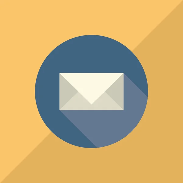 Diseño plano icono de correo — Archivo Imágenes Vectoriales