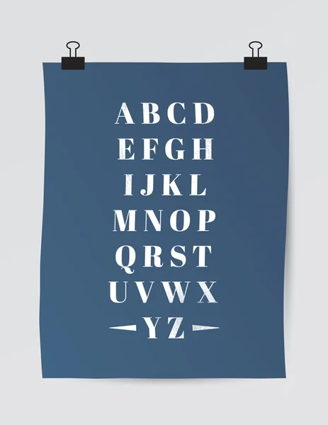 En alfabetet affisch prototyper — Stock vektor