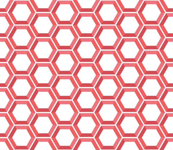 Seamless hexagonal vector pattern background — Stock Vector