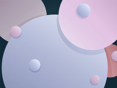 Yuvarlak şekilli soyut gradyan arkaplan. Web sayfası veya site arkaplanı olarak kullanılmak üzere, aygıtlar, dizüstü bilgisayarlar, cep telefonları, tabletler, broşürler, pankartlar, dergiler için ekran koruyucuları. Raster illüstrasyonu