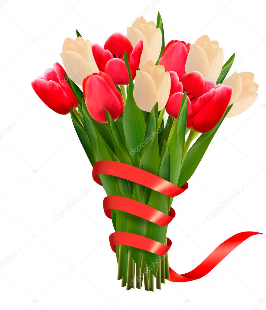 Valentine's holiday background with bouquet of pink flowers with